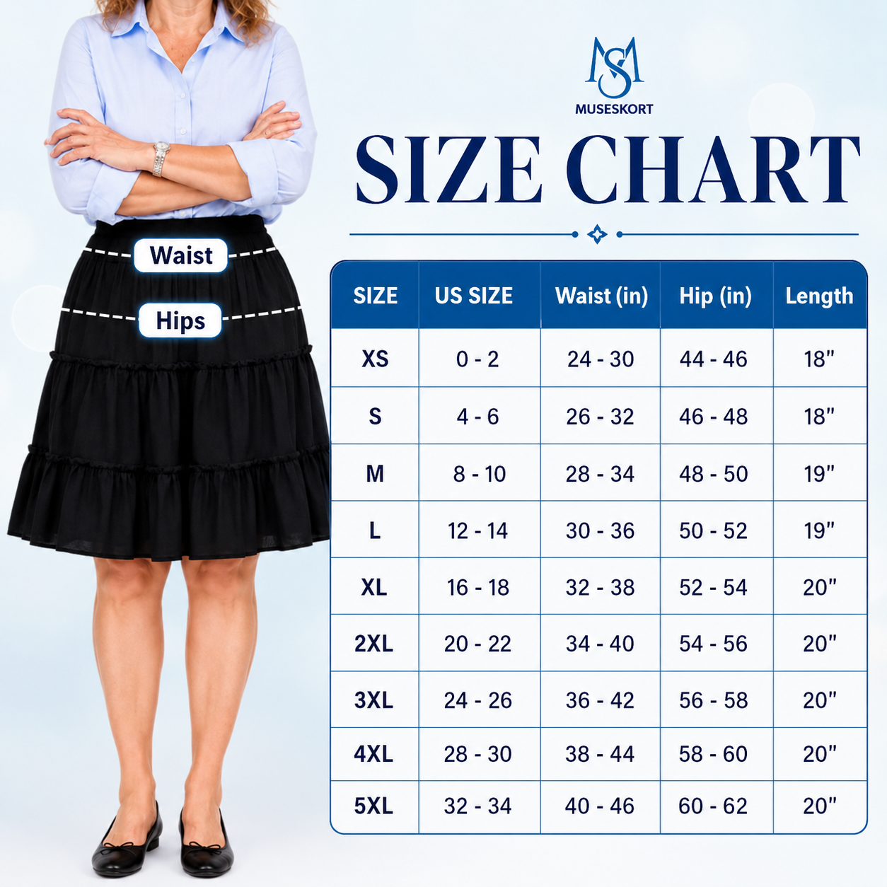 MiraSkort™ - High-Waisted Ruffle Skort with Hidden Shorts & Pockets