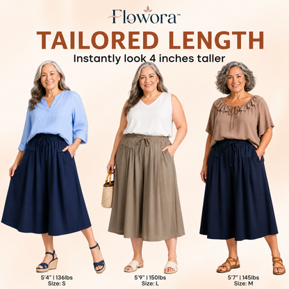 Flowora™ - Pull-On Capri Culottes for Women