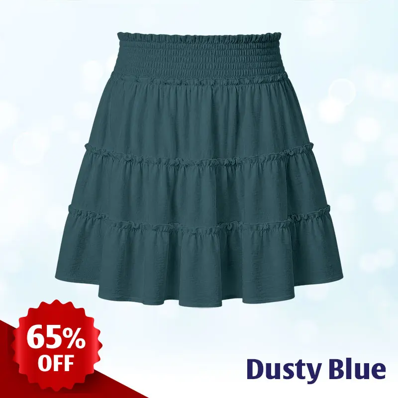 MiraSkort™ - High-Waisted Ruffle Skort with Hidden Shorts & Pockets
