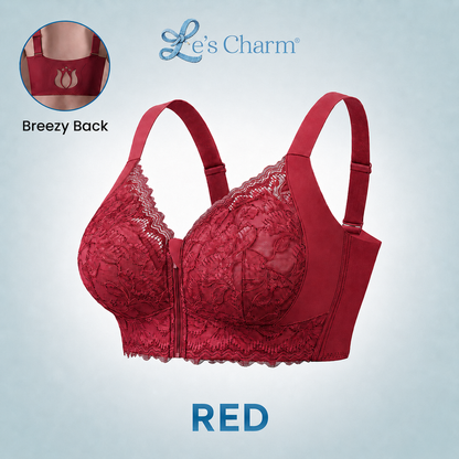 Le’s Charm - Ultra Soft Front Zip Wireless Lifting Bra