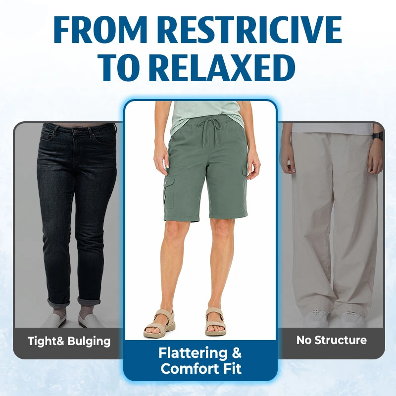 BreezyCargo™ 6-Pocket Stretch Lightweight Comfort Shorts