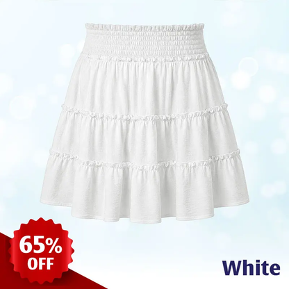 MiraSkort™ - High-Waisted Ruffle Skort with Hidden Shorts & Pockets