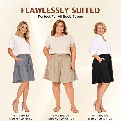 Bloomease - Women’s Soft Stretch Comfort Skort for Senior