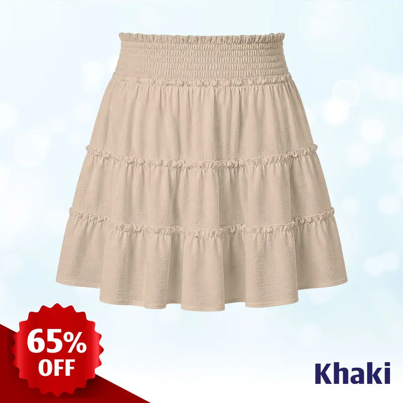 MiraSkort™ - High-Waisted Ruffle Skort with Hidden Shorts & Pockets