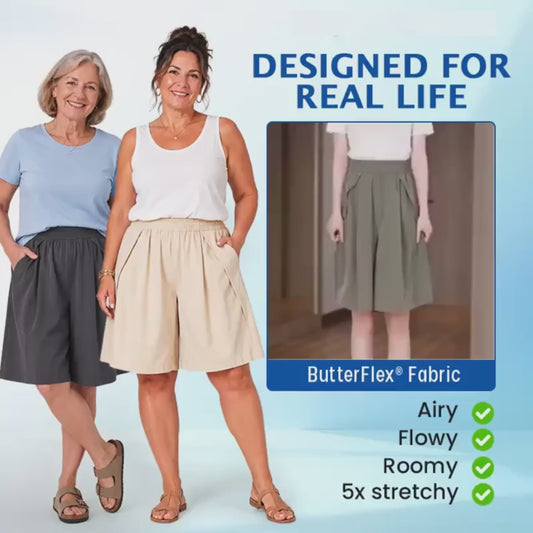 Women’s Ice Silk Stretch Bermuda Shorts