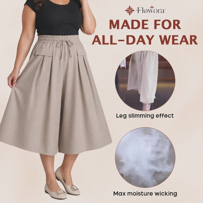 Flowora™ - Pull-On Capri Culottes for Women