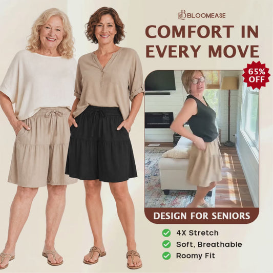 Bloomease - Women’s Soft Stretch Comfort Skort for Senior