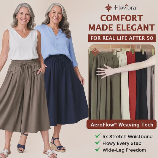 Flowora™ - Pull-On Capri Culottes for Women