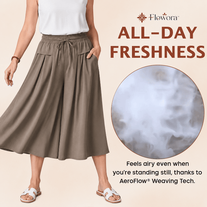 Flowora™ - Pull-On Capri Culottes for Women